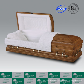 Solid Oak Wood Casket